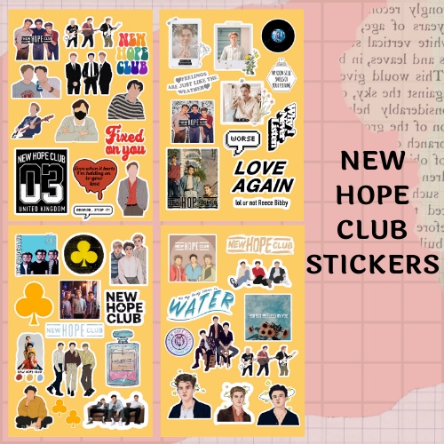 

NEW HOPE CLUB STICKERS | stiker new hope club | new hope club | stiker aesthetic