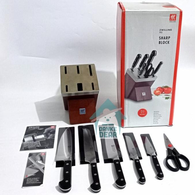 

ZWILLING PRO WITH SELF SHARPENING KNIVES BLOCK SET OF 7 BVN65496G