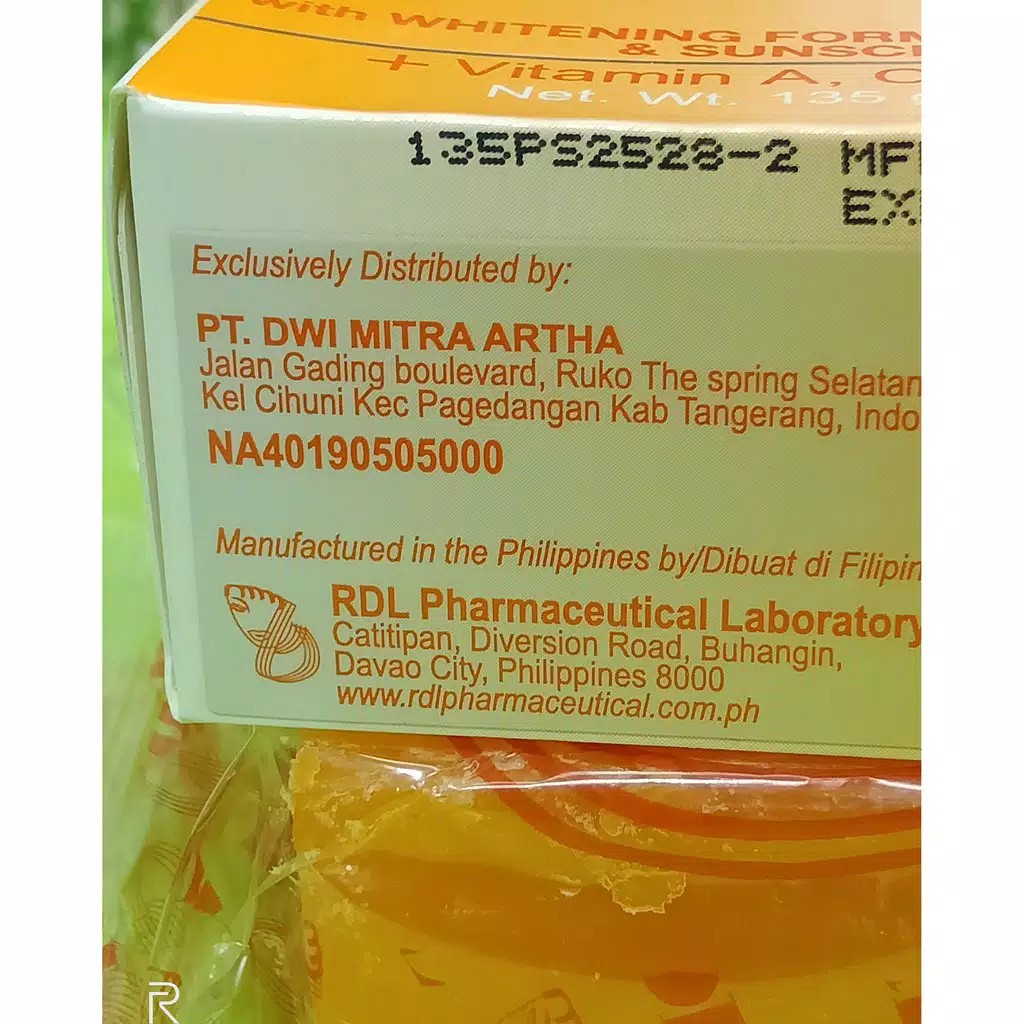 SABUN PAPAYA RDL ORI BPOM 135gr