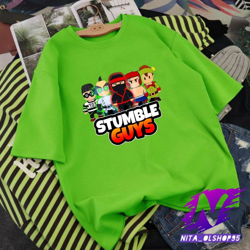 kaos anak stumble guys baju anak stumble guys premium stumble guys