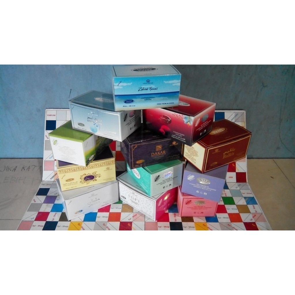 Parfum Roll On Non Alkohol 3 ml By DOBHA Per / Box Isi 12 Botol