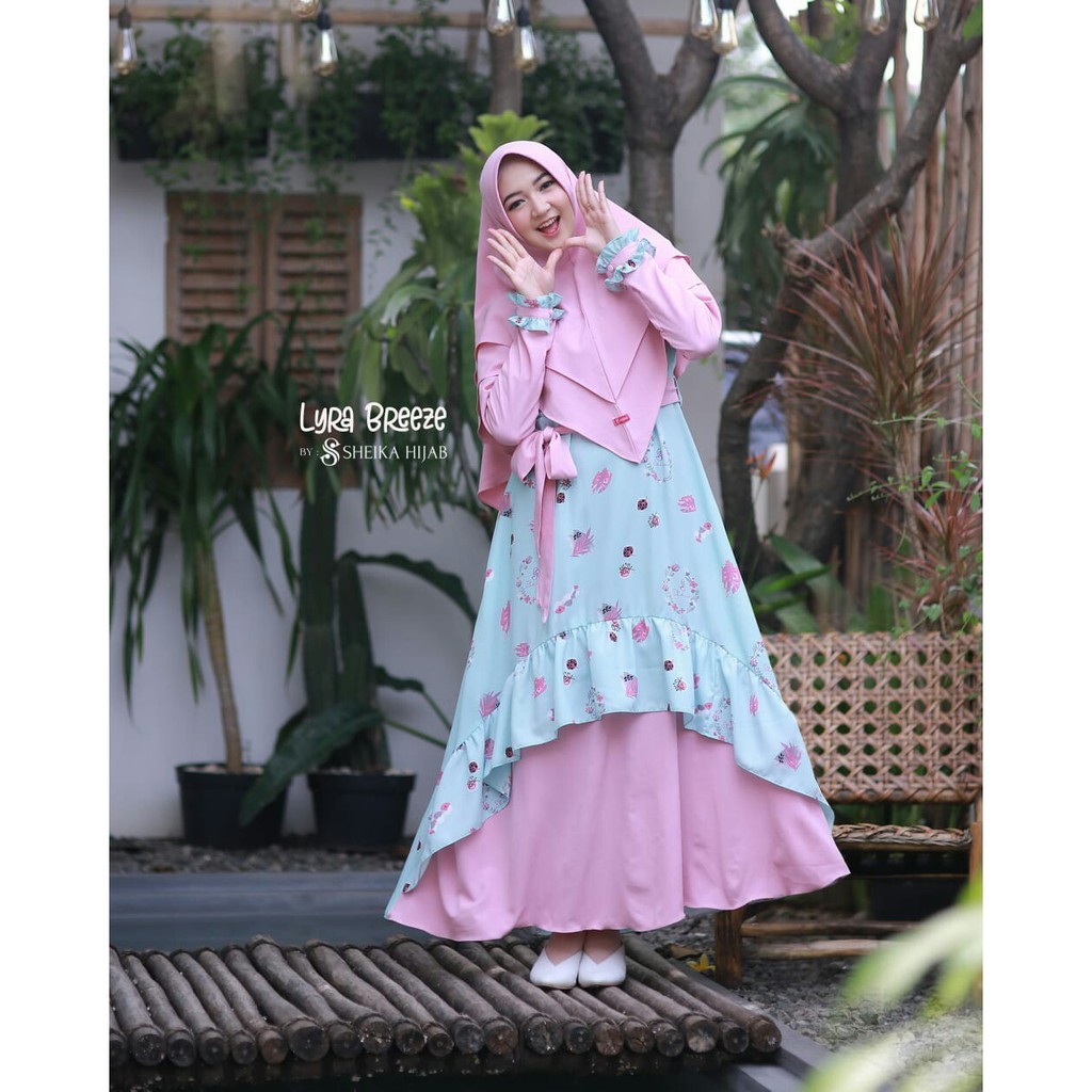 SHEIKA LYRA DRES SHEIKA HIJAB LYRA SHEIKA GAMIS LYRA GAMIS PREMIUM