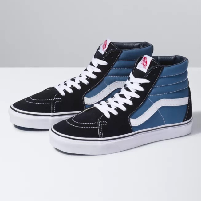 Sepatu Vans Sepatu Sneakers SK 8 High Pria Wanita Navy Black