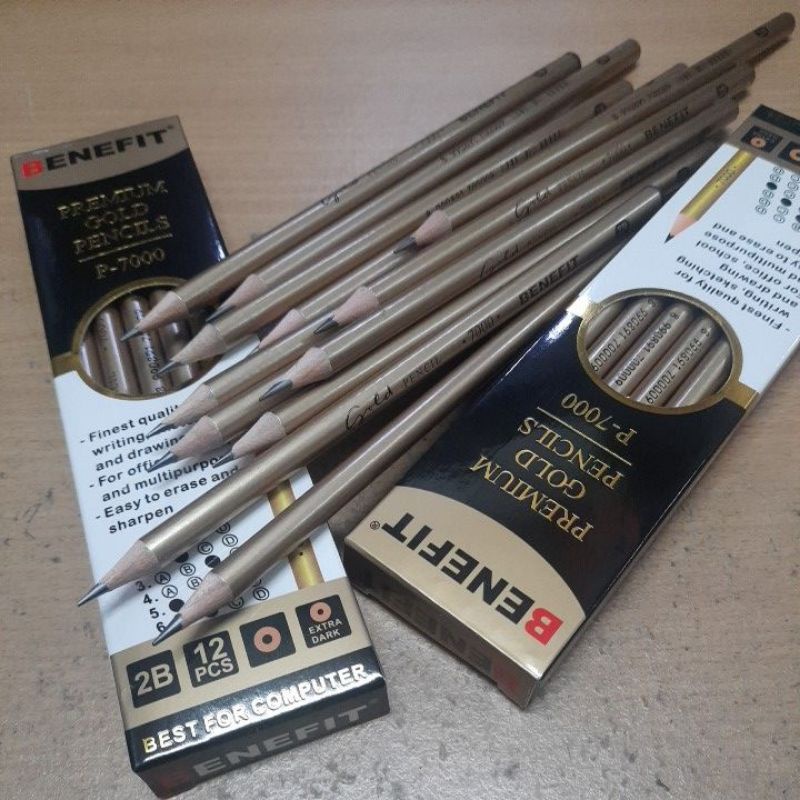 

Pensil 2B Gold Benefit P-7000 Non-Toxic / Pensil 2B Premium Gold