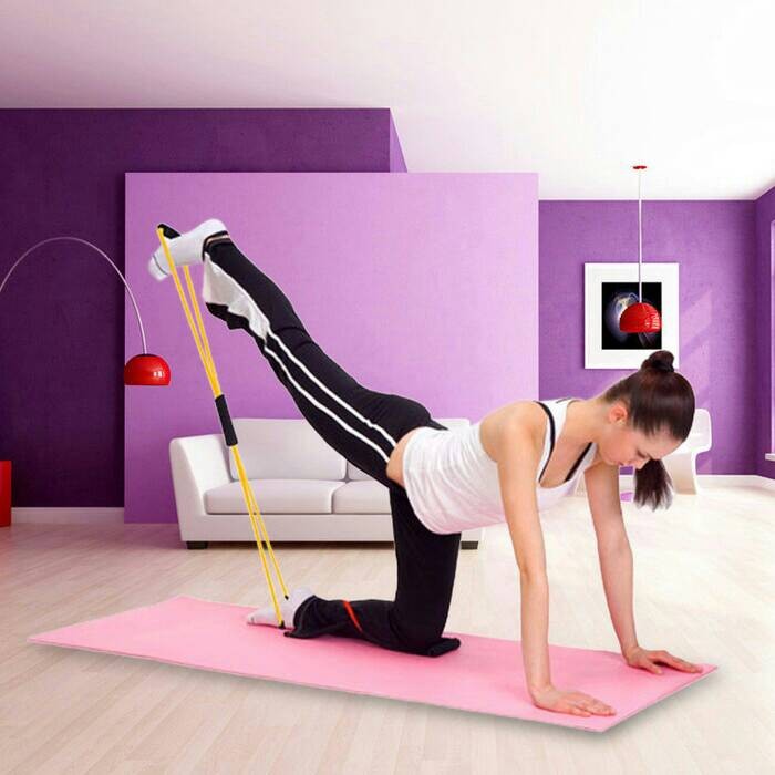 Exercise Elastic Band Fitness Equipment Yoga GYM (Tali Karet Elastis)