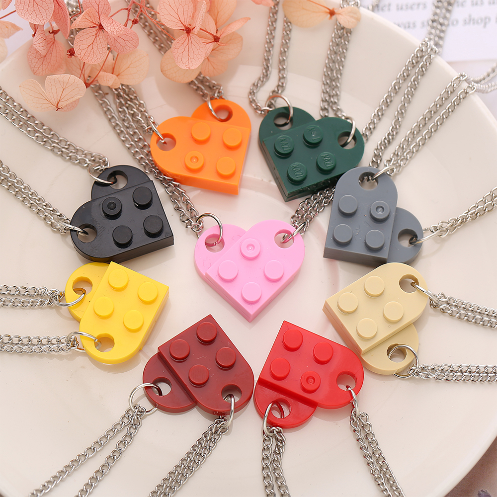 Creative heart-shaped assembled Necklace couple necklace fashion jewelry accessories