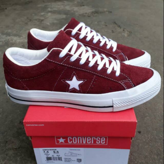 converse one star maroon