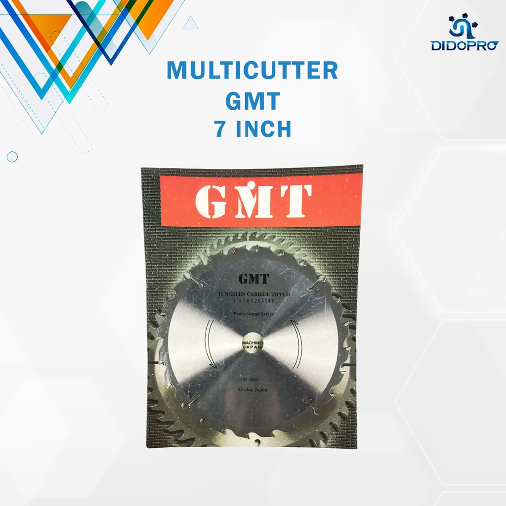 GMT Circular Saw Blade 7&quot; x 24T Tipis Mata Gergaji Mesin Potong Kayu