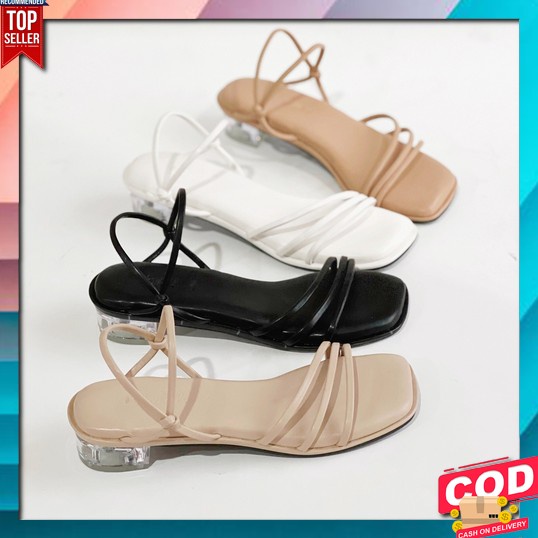 High Heels Pesta Wanita Hils Hills  Sendal Wanita Hak Tahu Cewek Magdiel - Geovany Heels Tali