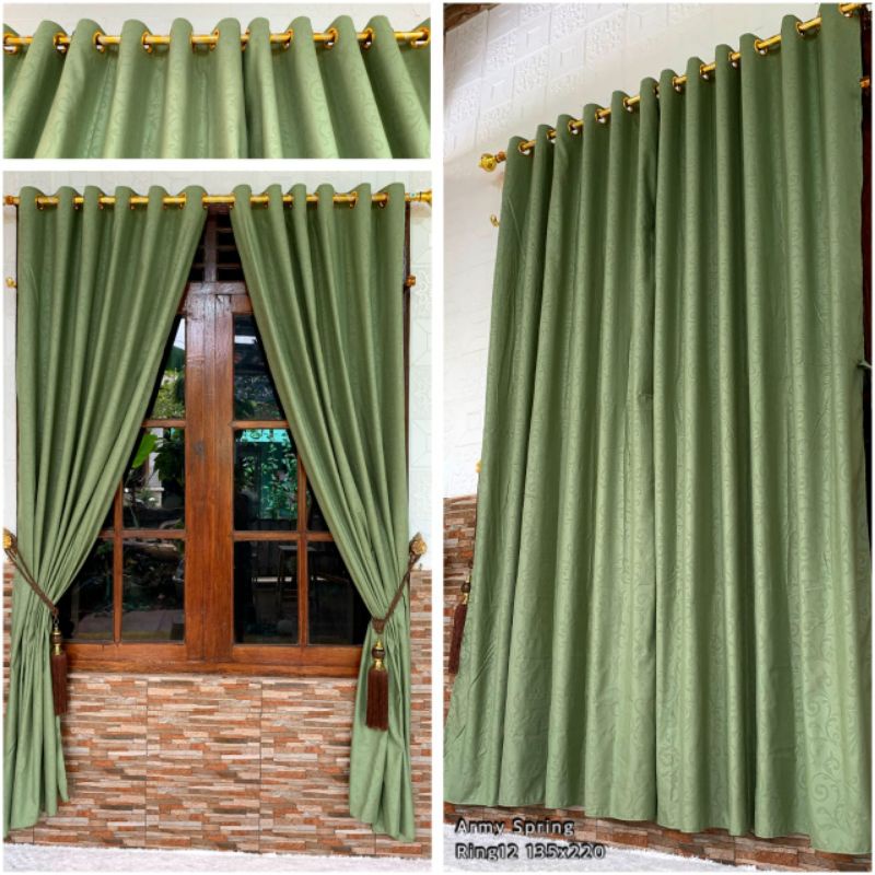 Grosir Gorden Embos Green Sage/Gorden Polos Army/Gorden Polos Hijau Lumut/Gorden Polos Green Sage/Go