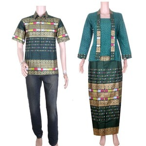 Batik Couple | Sarimbit Batik RNB Pra-Da Anjani - Hitam