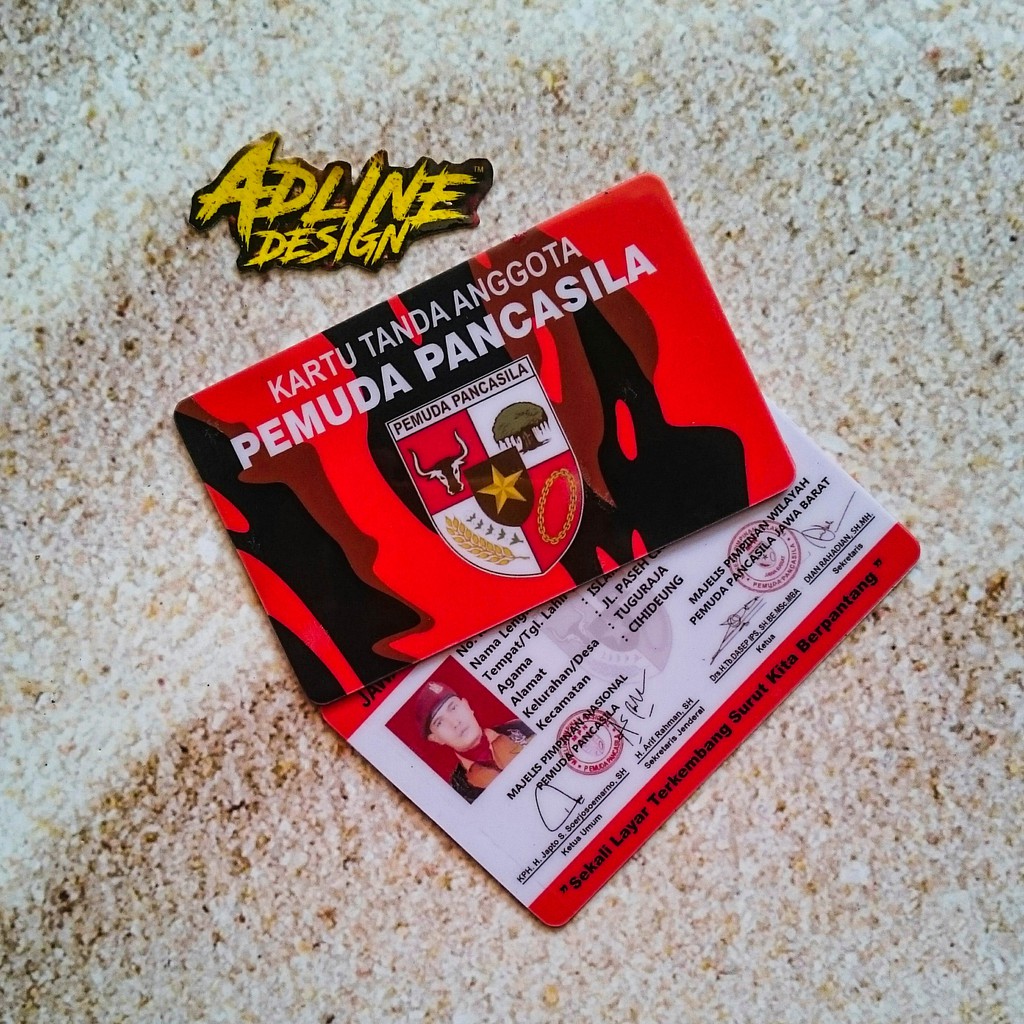 

Cetak Id Card nama dada tanda pengenal Pvc Laser isi 25pcs