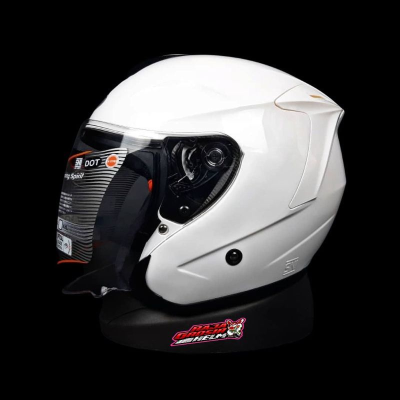 HELM INK DYNAMIC WHITE HELM HALF FACE INK DYNAMIC PUTIH HELM INK NO HELM SHOEI MURAH HELM TOURING