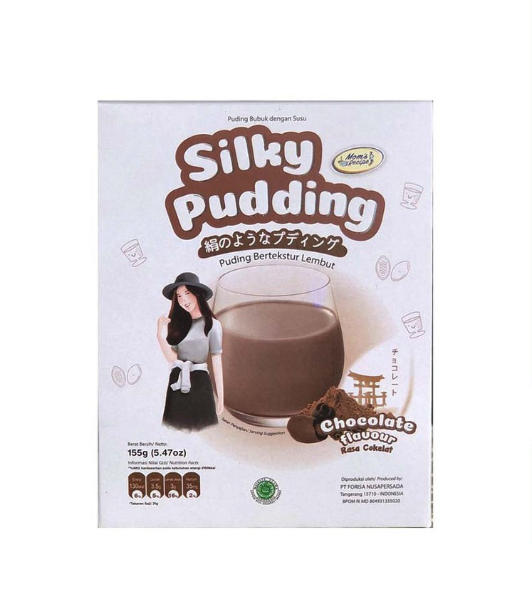 SILKY PUDDING Chocolate Forisa Mom's Recipe 155 gr PUYO Puding Susu Coklat