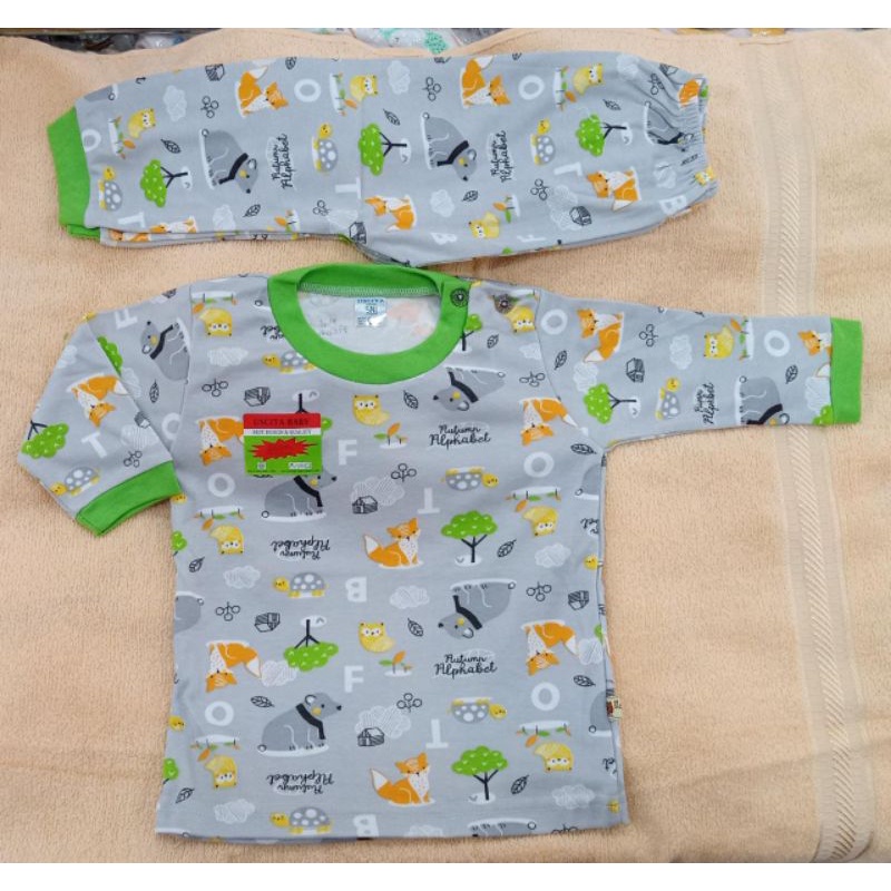 Setelan Baju panjang piyama piama bayi sz XL bahan halus