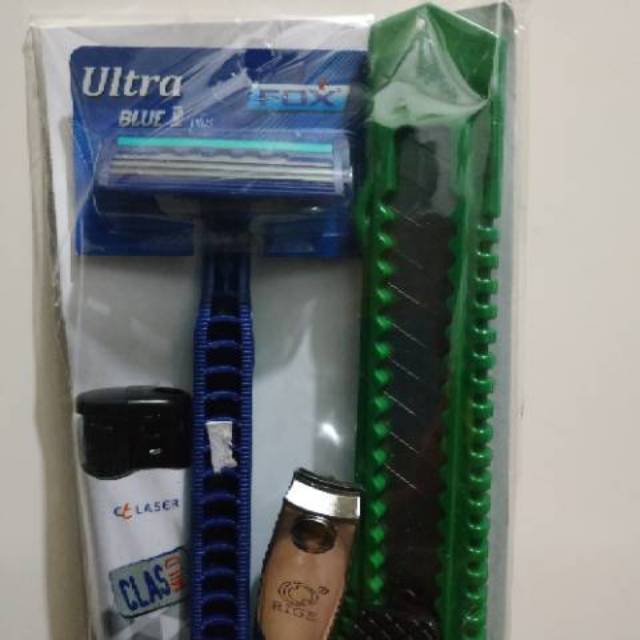 

Kater, Gunting, Pencukur kumis dan jenggot, Gunting Kuku, dan Korek Api