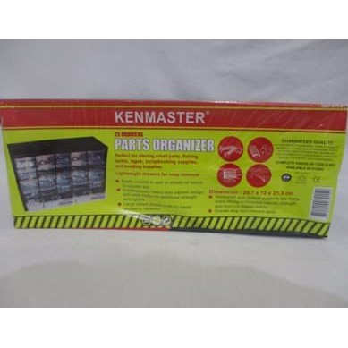 KENMASTER 25 Drawers Part Organizer/Rak Drawer 25 Slot