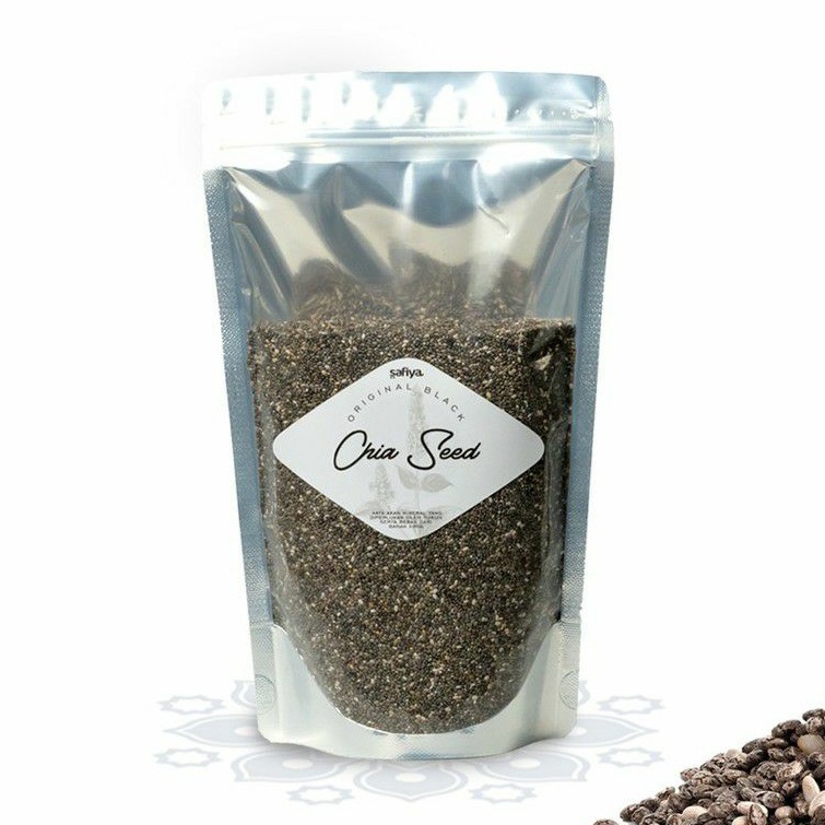 

Organic Black Chia Seed 250 gr Premium Biji Chiaseed Original Safiya Food