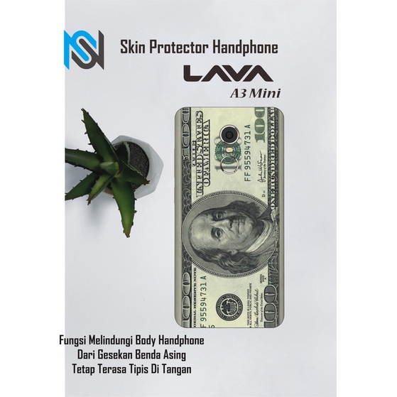 Isi 2pcs Garskin Hp Lava A3 Mini Motif Dol Free Custom Motif (Bisa COD)