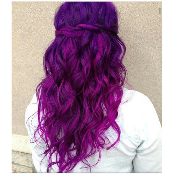 COLORE FRESCO - GRAPE color cream cat pewarna rambut ungu