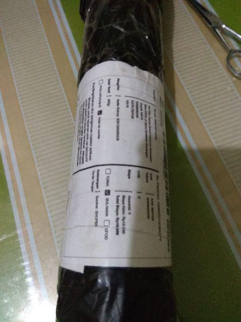 Wallpaper Stiker Dinding Salur Hijau Ukuran 45cm X10mtr