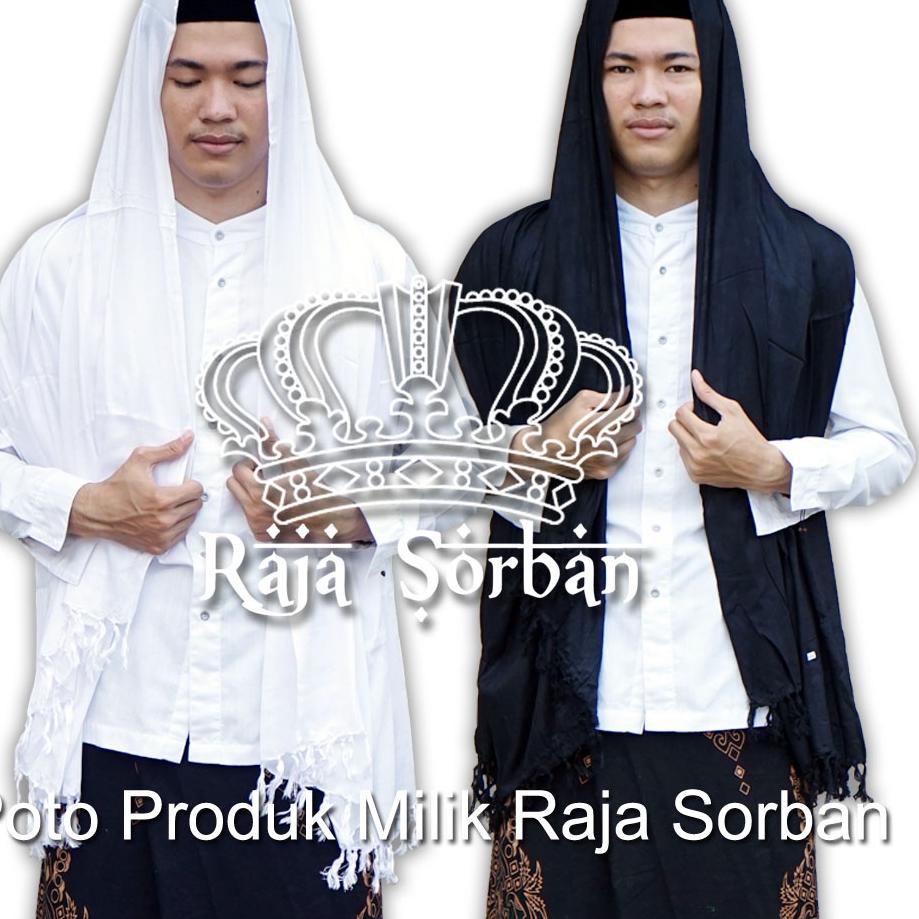 [SSU. 137161] Sorban Kashmiri Full Hitam Polos - Sorban Panjang Rumbay - Sorban Hitam Polos