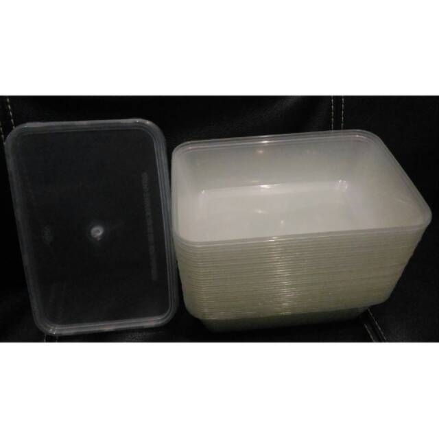 Kotak plastik box makanan lunch box buah 650 mili