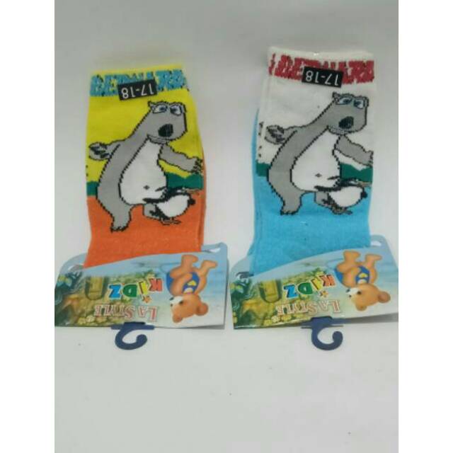 Kaos kaki anak karakter bernard bear