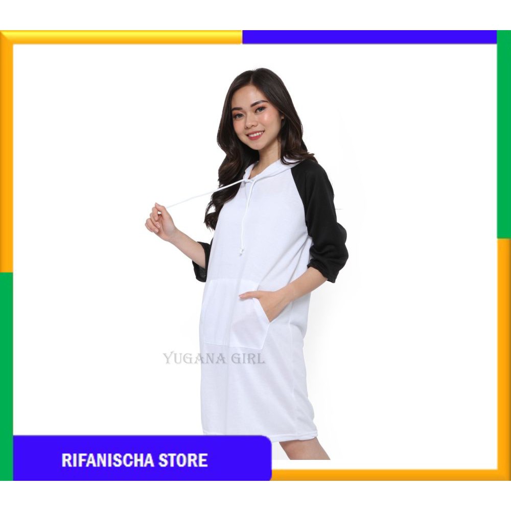 Rf BEBE Baju Atasan Tunik Hoodie Lengan Panjang Murah Wanita Kekinian