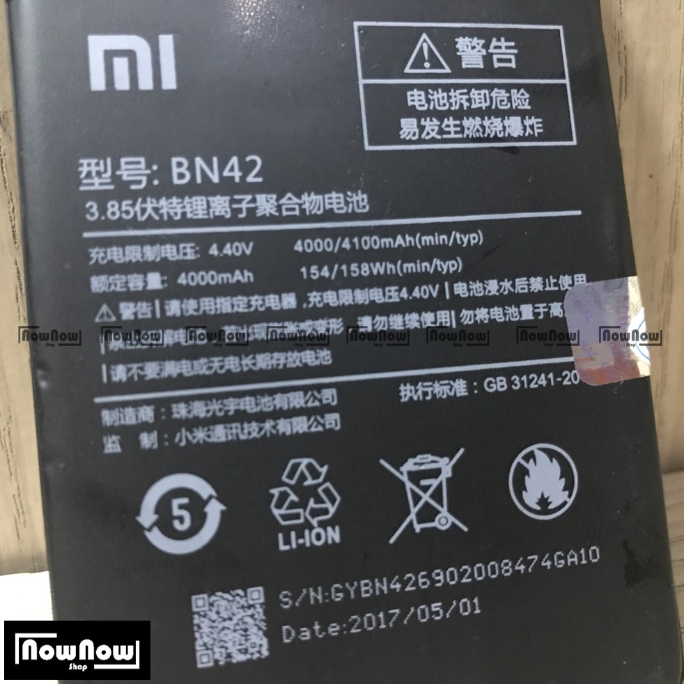 Baterai XiaoMi Redmi 4 Prime BN42 Original Batre Batrai Battery HP