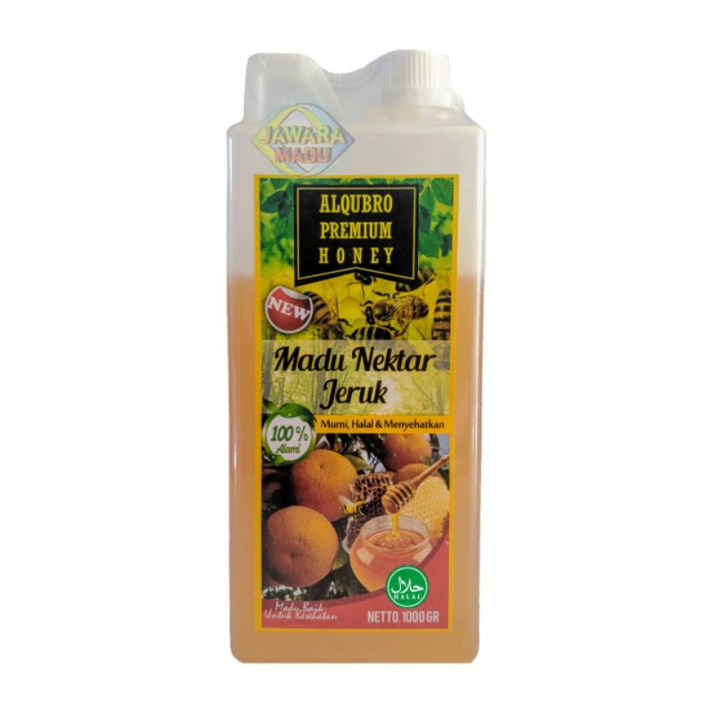 

Madu Murni Nektar Jeruk Al Qubro Premium 1000 Gr