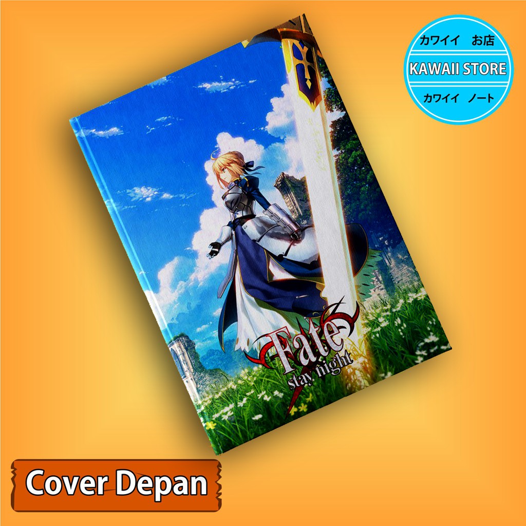 

Notebook / Pocket book Hard Cover Anime Fate Stay NIGHT SABER uk A5 & A6 / Notes Book