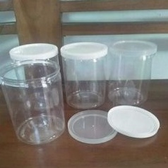 Murah  Toples Plastik Fox Wadah Kue Asul Asul Souvenir/Slime