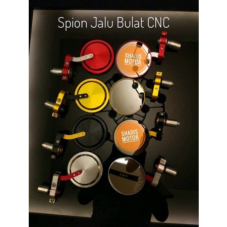 Spion Jalu Motor Merk DBS Bahan CNC Model Bulat Warna Gold Spion Jalu Stang ALL Motor