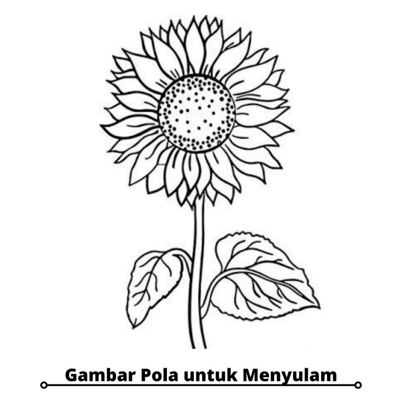 [Tambahan] Gambar Pola  untuk Menyulam -Flowers Edition-