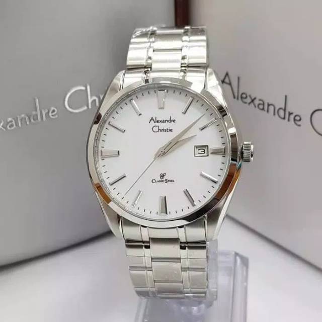 JAM TANGAN PRIA ALEXANDRE CHRISTIE AC 8515 SILVER
