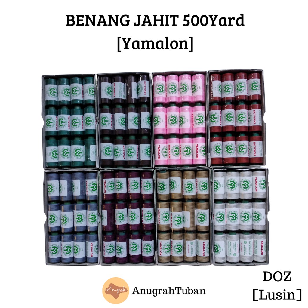 [Katalog 2] Benang Jahit Katun Yamalon 40/2 500 Yards Spun Polyester Warna Warni Murah High Quality 