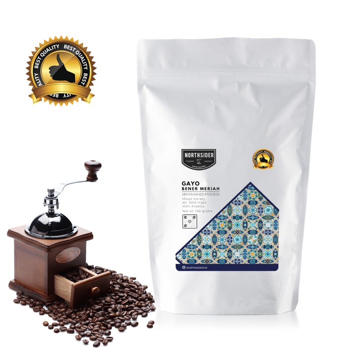 

BIJI KOPI ARABIKA ACEH GAYO SEMIWASHED 100GR NORTHSIDER COFFEE