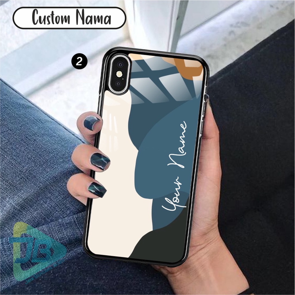 HARDCASE 2D GLOSSY CUSTOM NAMA OPPO VIVO XIAOMI SAMSUNG REALME IPHONE ALL TYPE JB5622