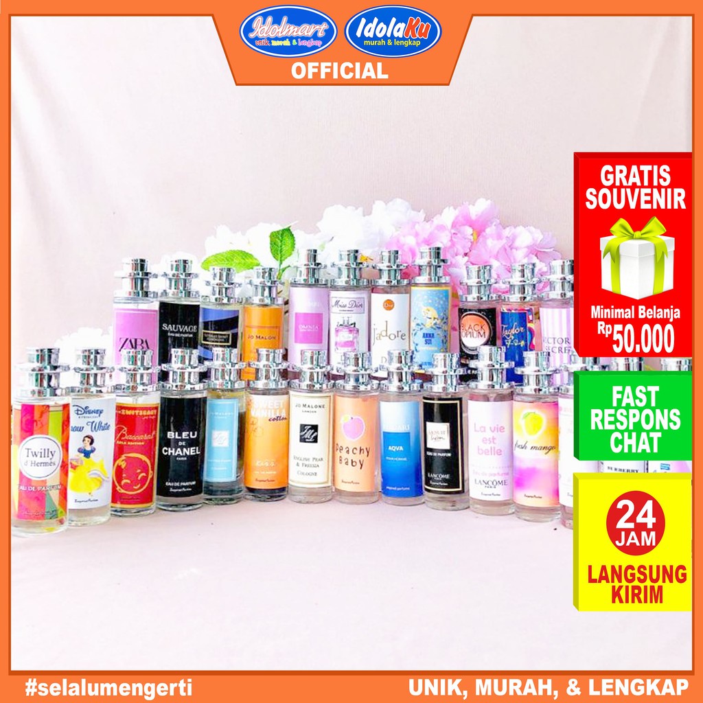 IDOLMART parfum thailand Botol Bulat kualitas terbaik parfum Premium Surabaya