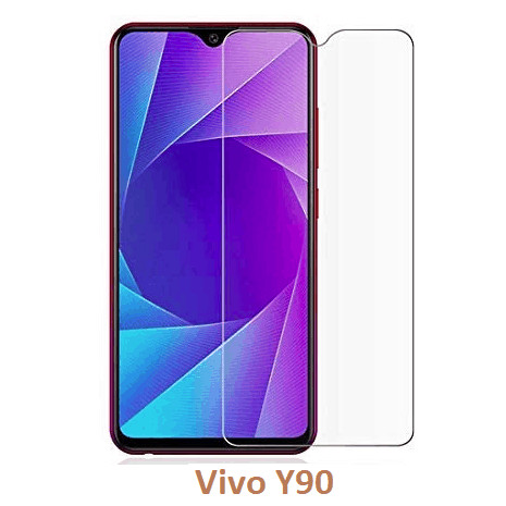 TEMPERED GLASS VIVO Y90 - anti gores kaca FULL BENING