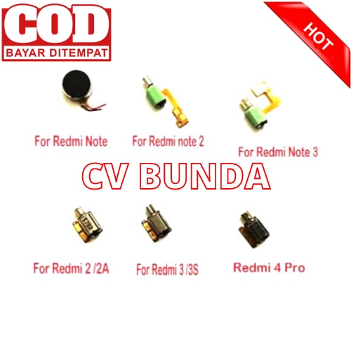 GETAR XIAOMI REDMI 2 / 3 / 3S / 3X / 3 PRO / 4A / 4X / NOTE 3 / NOTE 2 KUALITAS ORIGINAL