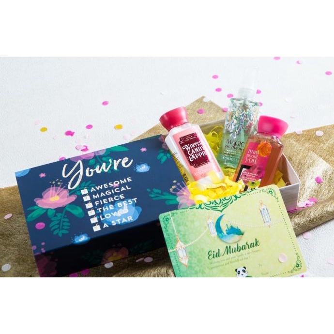 

PARSEL RAMADAN BATH & BODY WORKS TRAVEL SET OF 3 WITH SLIDING GIFT BOX DSG54546WE