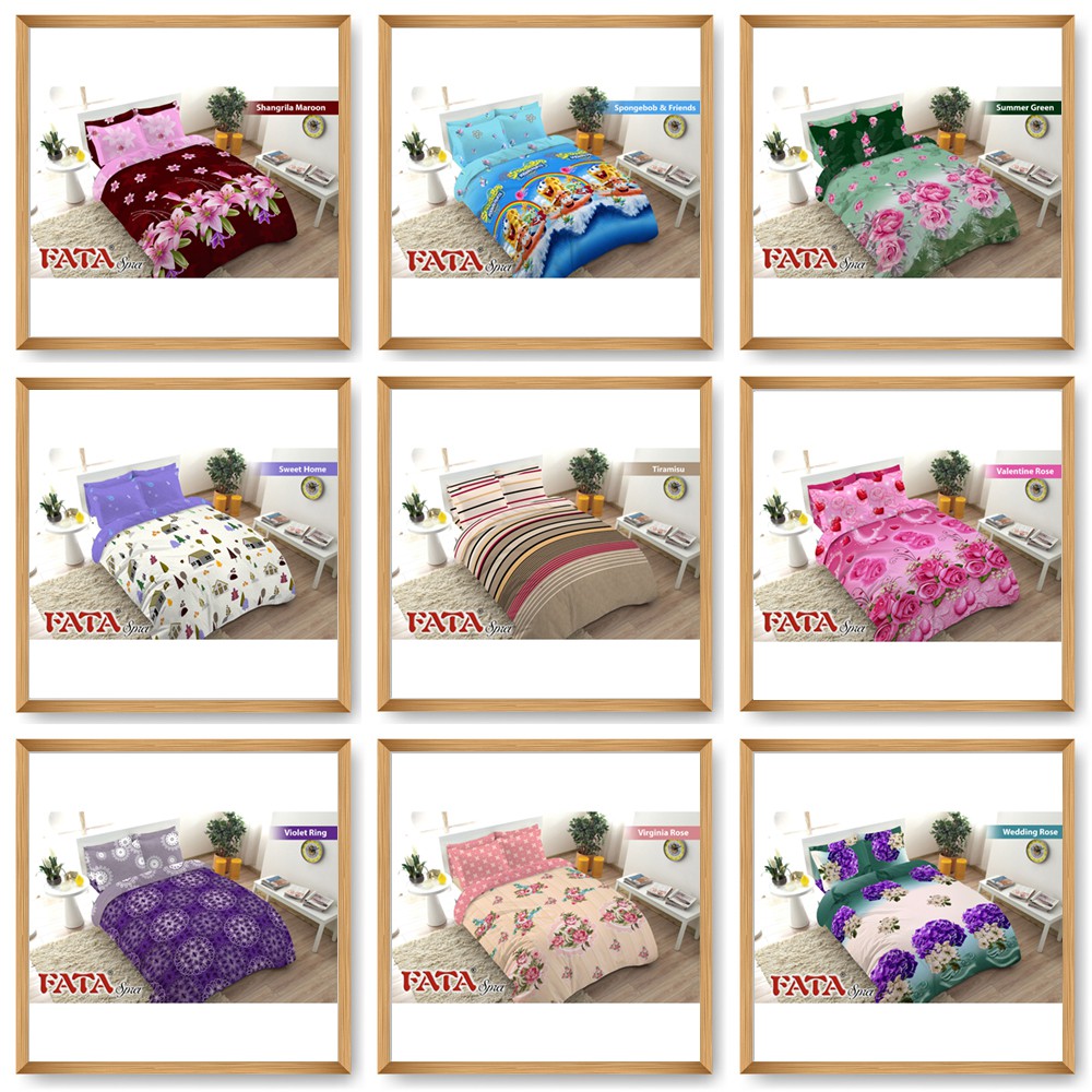 Fata Sprei 180X200 Tinggi 20 Cm Set (Tanpa Bed Cover Atau Selimut) King Bed Size 180X200X20 Sprei