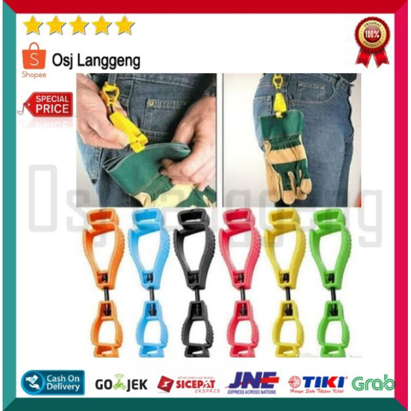 glove clip untuk menggantung sarung tangan di pinggang / celana