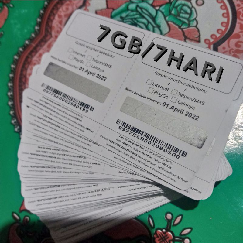 vocher axis 7gb/hari