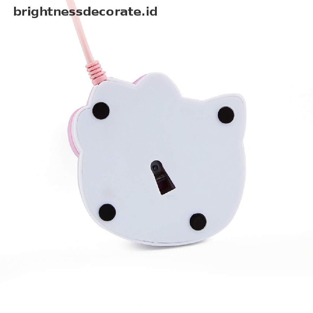 Hello Kitty Mouse Gaming Optical 3d Dengan Kabel Usb 2.0 Warna Pink