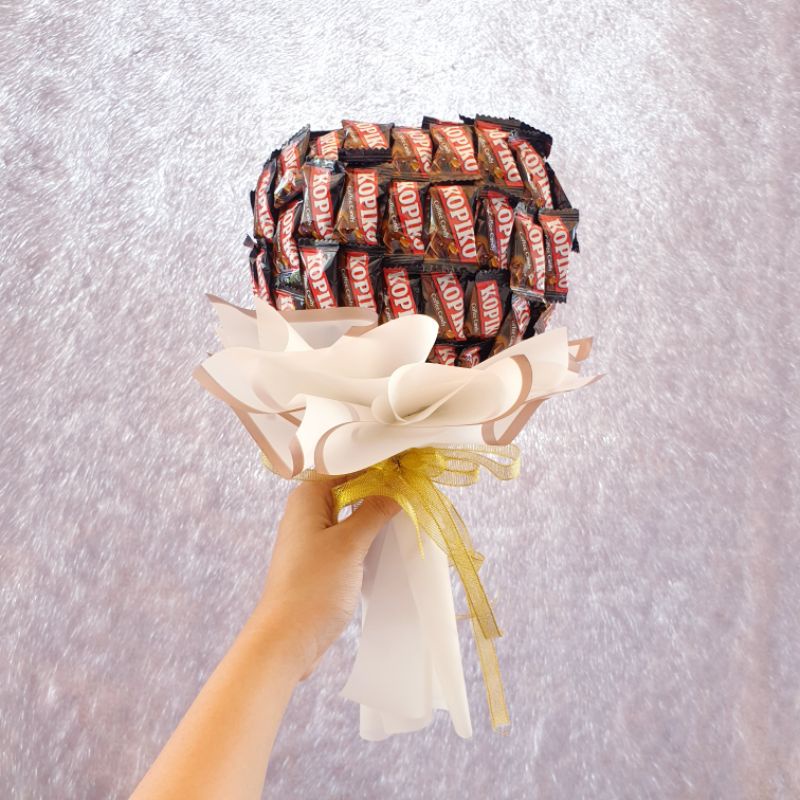 Buket Permen Love Murah / Buket Permen Yupi / Buket Permen Kopiko / Buket Ulangtahun