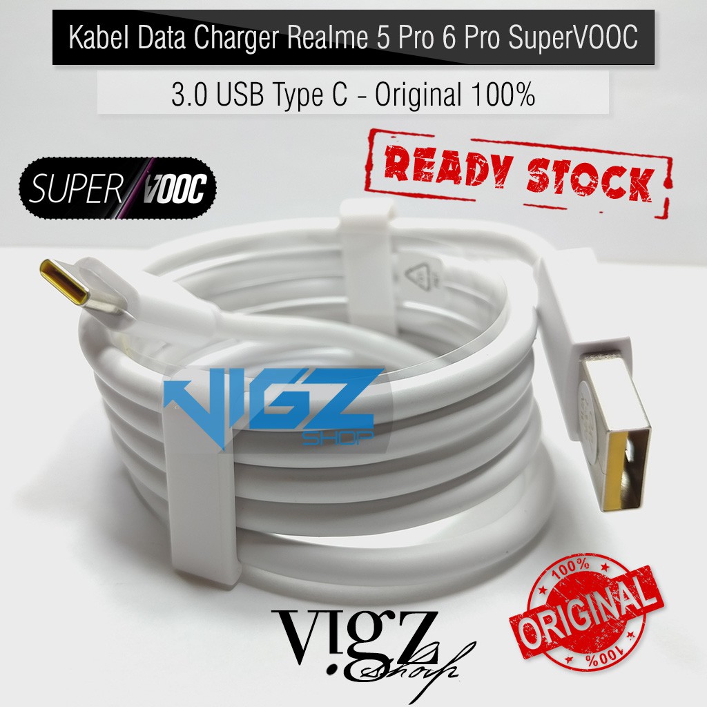 Kabel Data Charger Realme GT Neo2 X / X2 / Pro / X3 SuperZoom / Narzo 20 Pro / Narzo 30 Pro GT Master Edition Neo2 Dart Charge SuperVOOC Original 100%