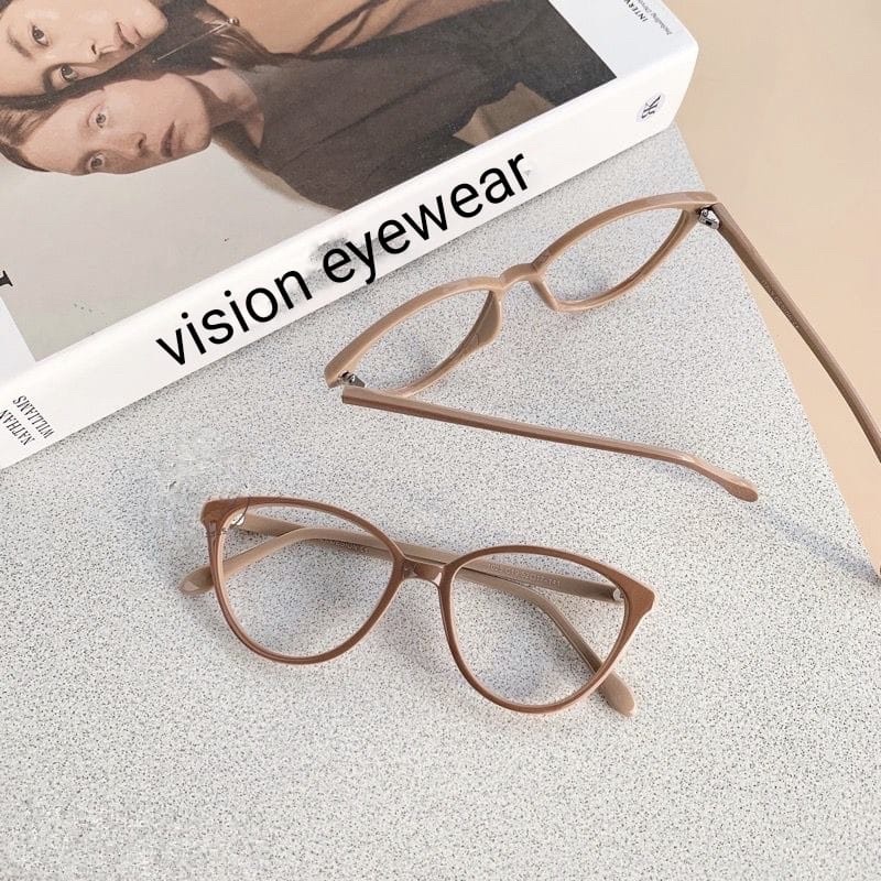 Kacamata/Frame cat eye 1025 Size 53-16-140 paket lensa radiasi photocromig mines silinder plus